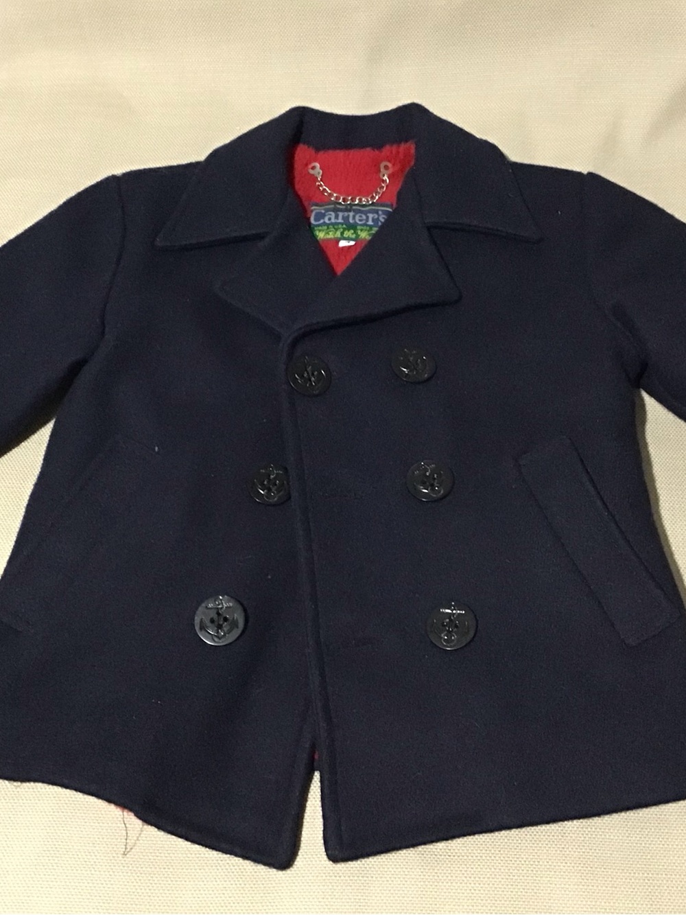 Carter's Navy Peacoat Kids Jacket Size 4